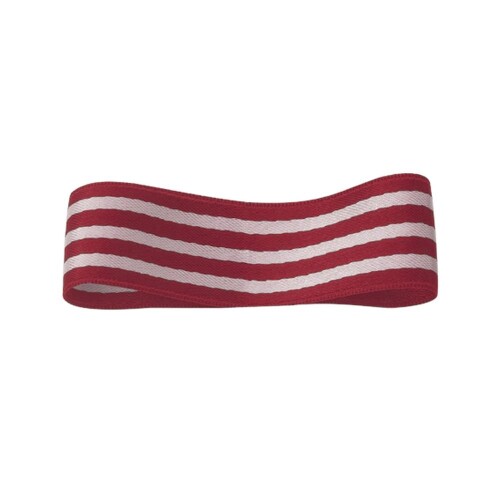 RibbonBon ストライプサテンリボン #017 12mm幅 巻(15m) 6サイズ10色展開