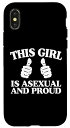 iPhone X/XS This Girl Is Asexual And Proud Ace Pride 2つの親指 スマホケース