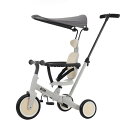 OSJ 子供用三輪車 5in1 自転車 オリジナル 押し棒付き 安全バー付き サンシェード付き アイスクリーム