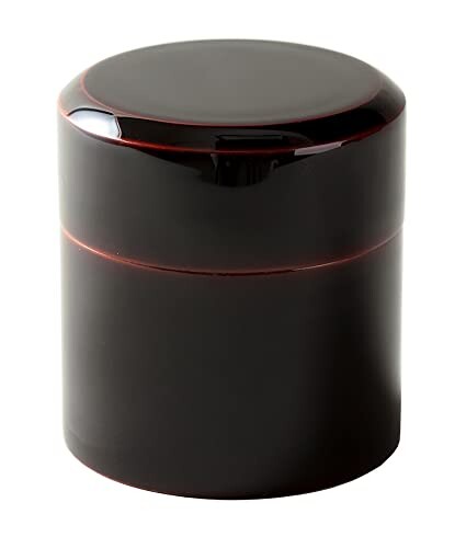 漆光堂『山中漆器 』茶筒 溜塗 TM-08