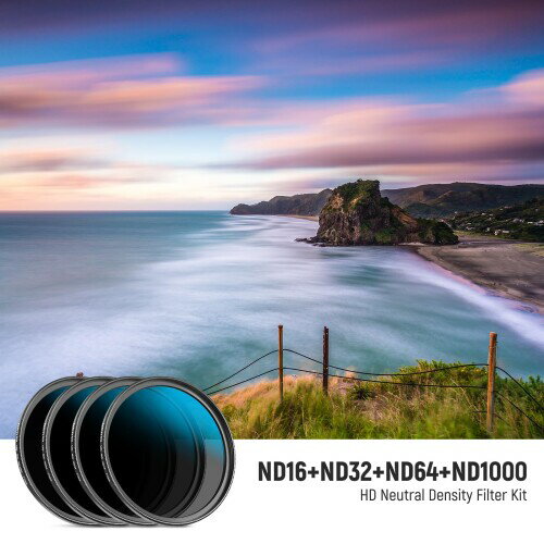 NEEWER 77mm NDレンズフィルターセット ND16/ND32/ND64/ND1000 レンズクリーニング...