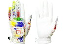 SEQUENTIAL(ゴルフグローブ)PANACHEメタリックカラーグローブ両手用レディース?SQGS-L003W SplashWhite ML(20cm-21cm)