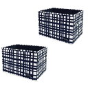 スタイルデコール(STYLE Decor) ファブリックボックス Mサイズ (25cm×38cm×25cm) 2個セット インディゴチェック 収納ボックス おし...