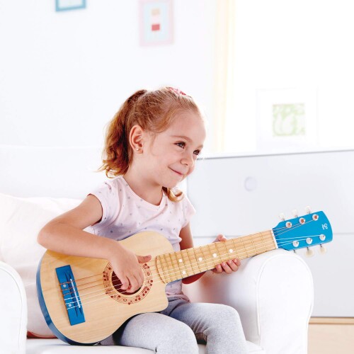 Hape(ハペ) マイファーストギター 青 3才以上 木製 楽器 おもちゃ E0601