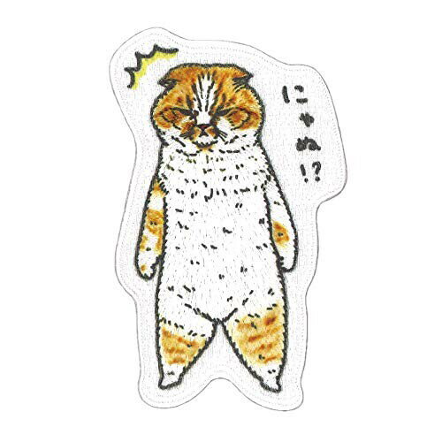 パイオニア 世にも不思議な猫世界 ワッペン シール・アイロン接着 縦約75mmx幅約45mm AIP650-AIP08