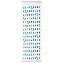コンテックス フェイスタオル 布ごよみ アイスキャンディ ブルー 約33×100cm 45333-001