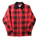 (ヒューストン) OMBRE CHECK VIYELLA COVERALL 51406 RED