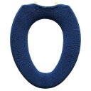 オカ(OKA) やわらか便座カバー サンク O型便座カバー ネイビー (抗菌防臭加工 洗える)