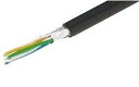冨士電線 着色識別ポリエチレン絶縁ビニルシースケーブル FCPEV 5PX0.9mm 黒 10m