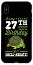 iPhone XS Max It's My 27th Birthday Let Shell-abrate Turtle Party Supply スマホケース