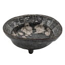 美濃焼 三浦繁久 皿 小鉢 向付 約15×14cm 貝型 鼠志野 葡萄 日本製 060-0001