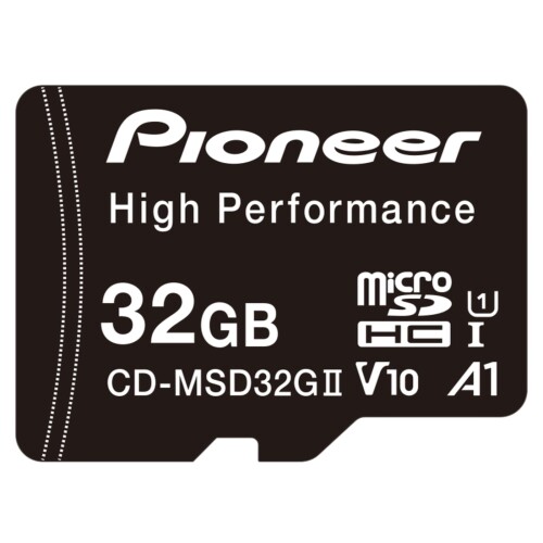 Pioneer microSDカード CD-MSD32G-2 SDHC 32GB CLASS10 U1 V10 A1 高耐久 カロッツェリア 同梱商品:SD変換アダプタ— 高耐久・高速化を実現したドライブレコーダー推奨microSDカード 32GB / SD変換アダプタ付 高耐久 ■高速化を実現したドライブレコーダー推奨microSDカード 商品コード20082259488商品名Pioneer microSDカード CD-MSD32G-2 SDHC 32GB CLASS10 U1 V10 A1 高耐久 カロッツェリア型番CD-MSD32G-2サイズ32GBカラーブラック※他モールでも併売しているため、タイミングによって在庫切れの可能性がございます。その際は、別途ご連絡させていただきます。※他モールでも併売しているため、タイミングによって在庫切れの可能性がございます。その際は、別途ご連絡させていただきます。
