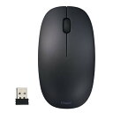 Digio2 マウス 無線 ワイヤレスマウス 電池 単3 単4 両対応 ブラック