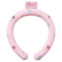 Wpc. Patterns ネッククーラー アイスクリームピンク レディース ネックリング 熱中症 暑さ 対策 涼しい 通勤 通学 部活 旅行 レジャー アウト...