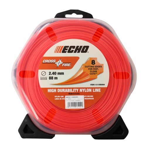 エコー(ECHO) やまびこ ナイロンコード 草刈 刈払機用 角型 2.4mm径×88m CROSS-FIRE クロスファイア