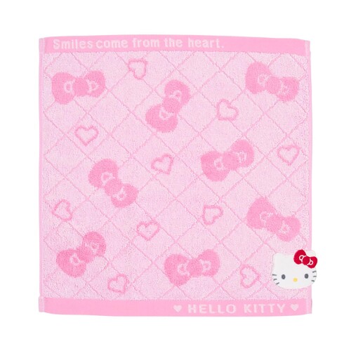 サンリオ(SANRIO) ハンドタオル ハローキティ 930849 本体サイズ:約幅34×奥行0.5×高さ36cm ※アップリケ含まず。主な材料・原料:綿100% (C) 2026 SANRIO CO., LTD.　著作 株式会社サンリオ 商品紹介 毎日の暮らしをキュートに彩るタオル。リボンとハートが散りばめられたキルティング風デザイン。ちょっぴり飛び出しているキティのアップリケがアクセント。 安全警告 ■最初若干色落ちすることがありますので、初めのうちは必ず単独でお洗いください。 ■漂白剤は使わないでください。 ■タンブラー乾燥はお避けください。 ■プール水に含まれる消毒用塩素の影響で色が落ちることがありますのでご注意ください。 【シシュウ枠が残る場合】 ■製造工程の特性上、シシュウ枠跡が残る場合がありますが、ご了承ください。 商品コード20082239503商品名サンリオ(SANRIO) ハンドタオル ハローキティ 930849型番930849サイズ34 cm x 36 cmカラーハローキティ ハンドタオル※他モールでも併売しているため、タイミングによって在庫切れの可能性がございます。その際は、別途ご連絡させていただきます。※他モールでも併売しているため、タイミングによって在庫切れの可能性がございます。その際は、別途ご連絡させていただきます。