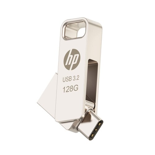 ARCANITE Type-C/A USBメモリ OTG USB 3.2 USB 128GB 最大読出速度100MB/s 軽量 合金製 頑丈で耐久性 USBメモリ Type-C ＆ Type-Aデュアルコネクタ GJPDHP-OTG128