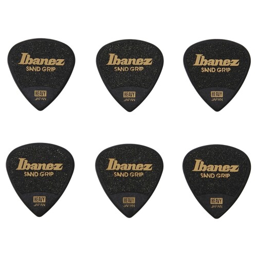 Ibanez 滑り止め素材を使用したピック Grip Wizard Series Sand Grip Pick PA16HSG-BK