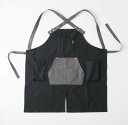 (オンウェー) 焚き火エプロン/ブラック OW-B6976-BLK アウトドア キャンプ 肩掛け 難燃 クッキング 作業