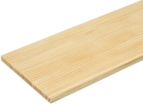 ウッドワン 棚板 ニュージーパイン無垢材 ナチュラル色 糸面 (長さ750x奥行300x厚み18mm) MTR0750I-C1I-NL