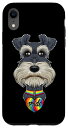 iPhone XR LGBTQフラッグ I ゲイプライド・フラッグ I ミニチュア・シュナウザー スマホケース