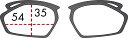 (RUDYPROJECT) サングラスアダプター ストラトフライ RXダイレクトクリップ レンズ幅 : 58mmレンズ縦 : 40mm8ベース