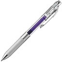 ぺんてる ボールペン ゲルインキ エナージェル インフリー 0.7mm クリア軸 BL77TL-V バイオレット 10本(3)