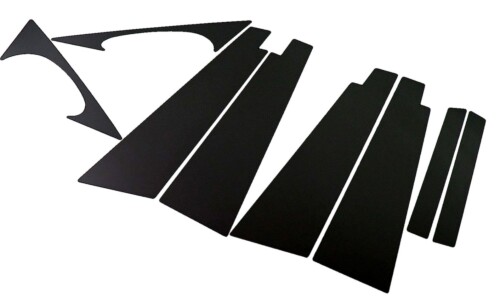 BRIGHTZ Sクラス W221 超鏡面ステンレスブラックメッキピラーパネル バイザー 有用 8PC S350 S550 S63 ハイブリッド ハイブリット ロング S600 S65 S500 11179