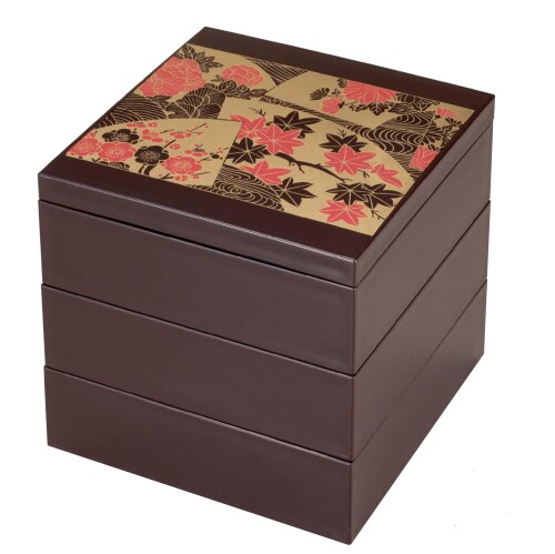 割烹漆器 若泉漆器 ミニお重箱 ?5寸大和重 新溜 春秋（内黒）3段 重厚型 H-166-13A お正月のおせち料理、運動会やお花見の際の弁当、慶事のおもてなしなどに幅広く使われます。 「大和重(やまとじゅう)」は、重厚な角型で、伝統的な重箱の様式です。 商品コード20081695534商品名割烹漆器 若泉漆器 ミニお重箱 ?5寸大和重 新溜 春秋（内黒）3段 重厚型 H-166-13A型番H-166-13Aカラー茶※他モールでも併売しているため、タイミングによって在庫切れの可能性がございます。その際は、別途ご連絡させていただきます。※他モールでも併売しているため、タイミングによって在庫切れの可能性がございます。その際は、別途ご連絡させていただきます。