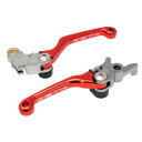ジータレーシング(ZETA RACING) CRF450L '19-20,CRF450RL '21-23,CRF450X '19-23 ピボットレバーセットCP 3フィンガー レッド ZE44-5023ダートフリーク DIRTFREAK F5089(旧品番:ZE44-5023)