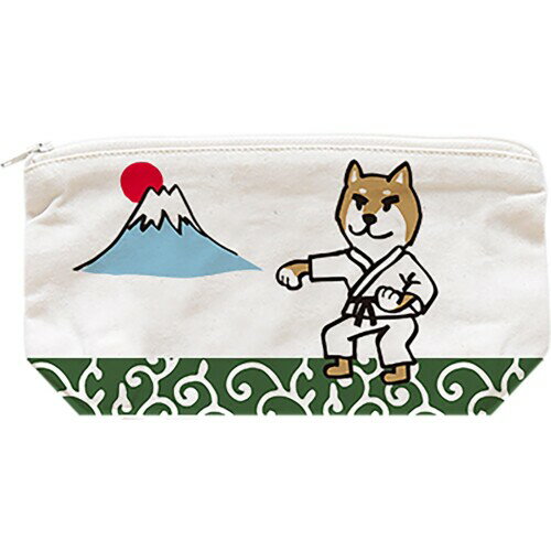 Rakuten - アンドパッカブル (AND PACKABLE) ポーチ 小物入れ 化粧ポーチ ペンケース 旅行 インナーバッグ 約18×10×5cm カラテケン 空手犬 ホワイト 白 70118