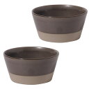 みのる陶器 美濃焼 PLANTAREE-SPLIT- 105パックボウル ブラック 2個セット