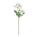 東京堂(Tokyodo) 造花 パールローズ #001ホワイト 花径2.5〜3×L35×W10cm 1入 FM000124-001