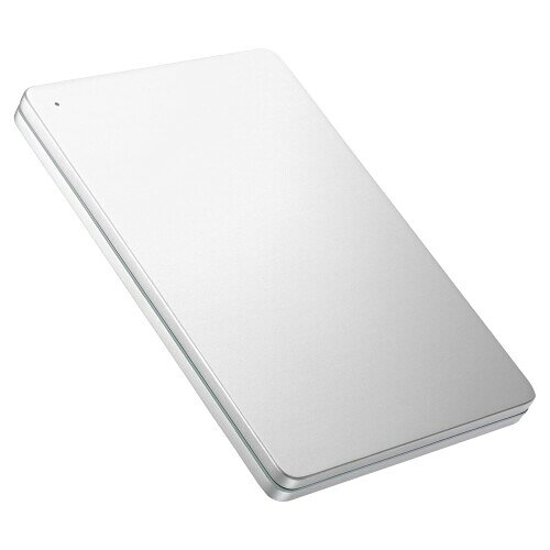 IODATA ポータブル HDD 1TB カクうす Silver×Green USB 5Gbps Time Machine 対応 (Win/mac/USB-A) 日本メーカー HDPX-UTS1S/UE