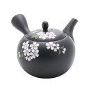 玉光 黒泥丸型桜急須(茶っきり) T95790690