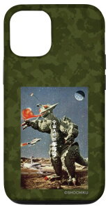 iPhone 12/12 Pro 『宇宙大怪獣ギララ』(スクエア)オリーブ スマホケース