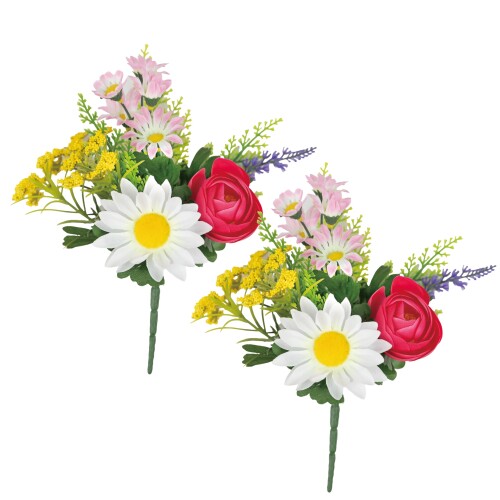 ポピー名古屋 造花 仏壇用 仏花 仏壇 仏壇花 ミニ 約25cm お盆 盆花 彼岸 お墓参り 供養 1対2束入り C23-48 サイズ/(約)25×(約)15cm/1束あたり、内容/2束入り 枯れる心配がない、お墓・仏壇のお供え用造花 水やり不要!美しい色合いで枯れずに長持ち 旅行や出張などで長期不在する時やなかなかお墓に行けないという時に 茎にワイヤーがはいってますのでお好みの形に曲げて使用可能 まるで本物そっくり! 造花の仏花。手間のかかる水交換不要。美しい色合いで枯れずに長持ち。仏壇にもお墓にもご使用いただけます。夏の時期には生花だとすぐ枯れてしまい、水の入れ替えも大変ですが、枯れる心配がないので、お手入れがとても簡単です。旅行や長期不在の時などにも最適。もちろん普段使いにも最適! 商品コード20076211558商品名ポピー名古屋 造花 仏壇用 仏花 仏壇 仏壇花 ミニ 約25cm お盆 盆花 彼岸 お墓参り 供養 1対2束入り C23-48型番C23-48サイズSmallカラーグリーン、イエロー、パープル、ホワイト※他モールでも併売しているため、タイミングによって在庫切れの可能性がございます。その際は、別途ご連絡させていただきます。※他モールでも併売しているため、タイミングによって在庫切れの可能性がございます。その際は、別途ご連絡させていただきます。