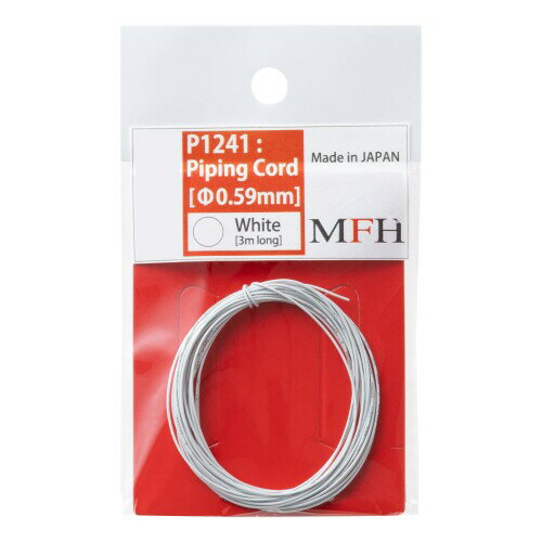 モデルファクトリーヒロ パイピングコード (Piping Cord) 白 [ファイ]0.59mm×3m P1241