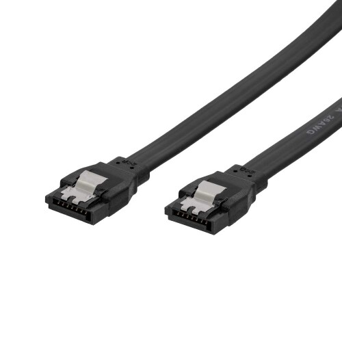 オウルテック SATA3ケーブル 6Gbps対応 ラッチ付き 長期3年保証 ストレート ? ストレートコネクター 30cm ブラック OWL-SATA3SS30-BK