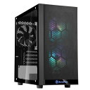 SilverStone Precisionシリーズ 強化ガラスパネル 120mm ARGBファン付きPCケース SST-PS15B-PRO 黒