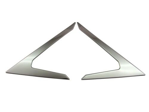 BRIGHTZ ハリアーハイブリッド AXUH80 AXUH85 超鏡面ステンレスメッキリアサイドガーニッシュ 2PC XUH80 XUH85 UH80 UH85 H80 H85 80 85