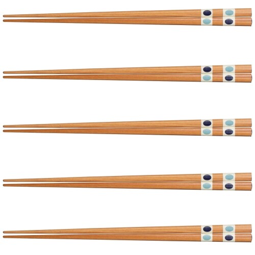 J-kitchens 箸 セット 5膳 木製 Dinner Standard オーバル23cm 日本製