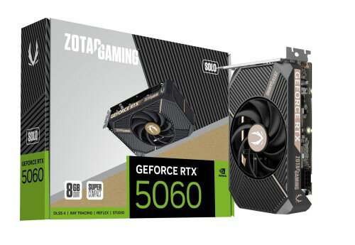 ZOTAC GAMING GeForce RTX 5060 SOLO 8GB グラフィックスボード ZT-B50600G-10L VD9215