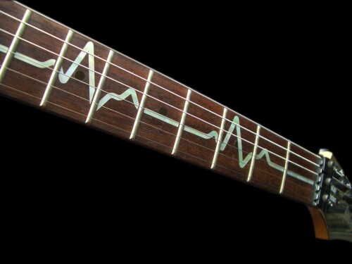 Jockomo EKG ライン/ホワイトパール ギターに貼る インレイステッカー