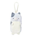 りぶはあと ティッシュケース ポクシン ネコのみーこ (全長約25cm) ポーチ 吊り下げ 88808-61 W13.5xD25cm