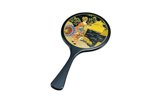 中谷兄弟商会『山中塗』丸手鏡 黒 舞妓 37-0606 中谷兄弟商会『山中塗』丸手鏡 黒 舞妓 37-0606
