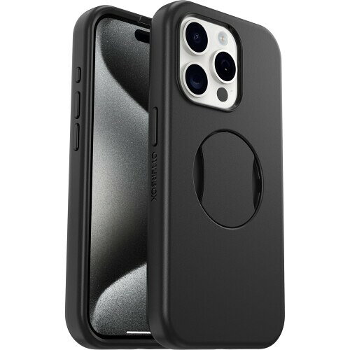 OtterBox iPhone 15 Pro OTTER GRIP SYMMETRY (シンメトリー) 耐衝撃 Black