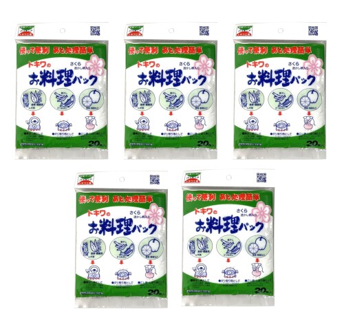 トキワ工業 お料理パック 約15×14cm 袋入り20枚×5セット お料理パック 日本製 ティーパック