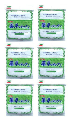 トキワ工業 薬草パック 約15×14cm Lサイズ 25枚×6個セット
