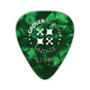 Grover Allman Vintage Celluloid, Green, 0.71mm 10枚